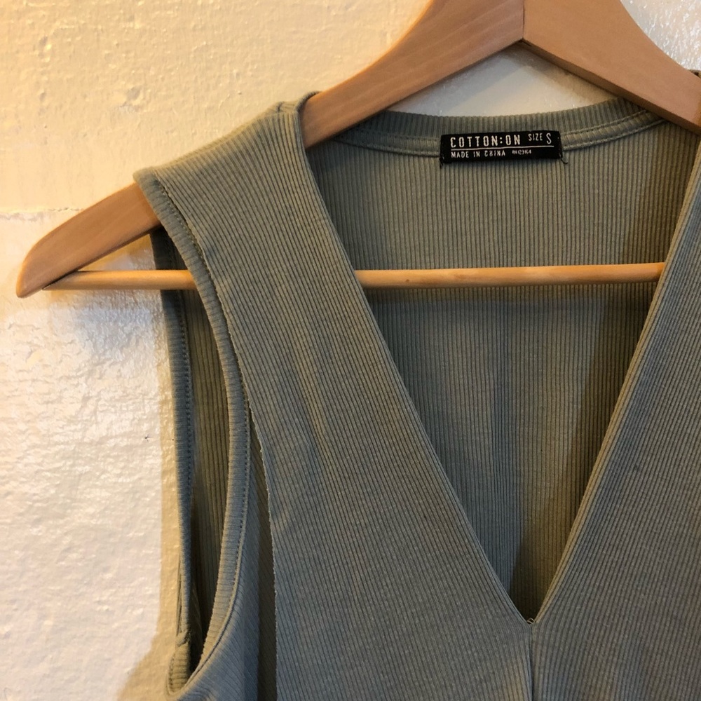 Olive green top